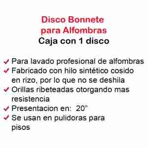 disco bonnet para el lavado de alfombras