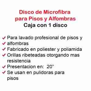 caracteristicas disco de microfibra