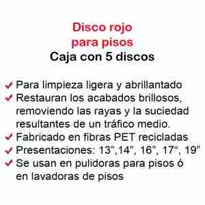 caracteristicas discos rojos