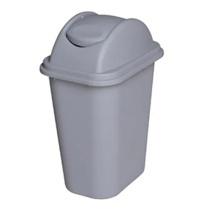 bote de basura con tapa balancin de 35 litros dust en color gris