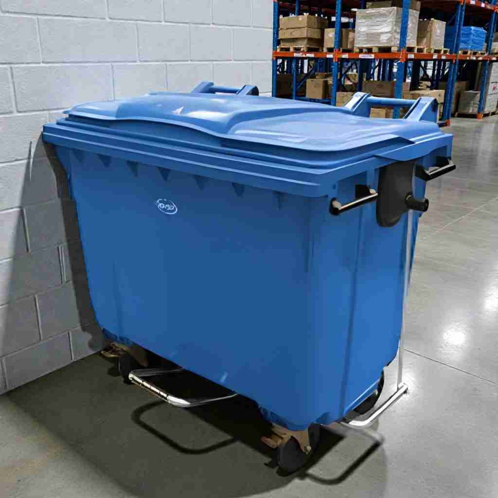 contenedor aleman de 1100 litros con pedal