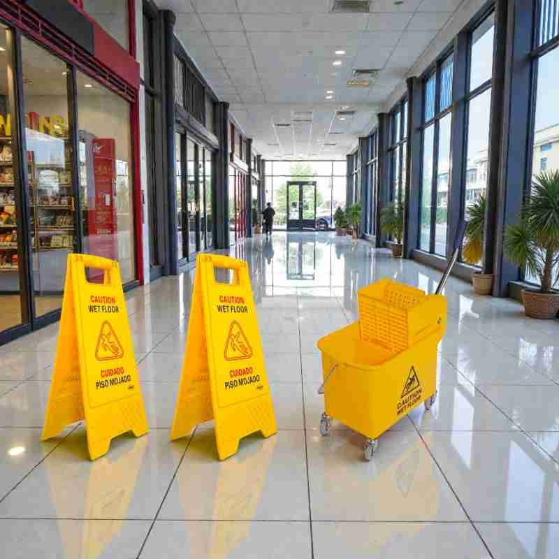 letreros de piso mojado
