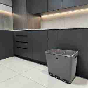 Bote triple de 54 lt con pedal 54 lt dust 1