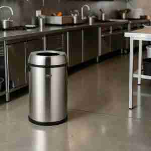 bote de acero inoxidable tapa embudo dust j3 2