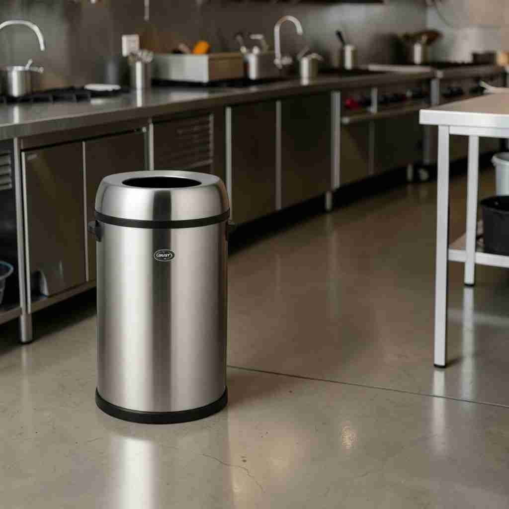 bote de acero inoxidable tapa embudo dust j3 2