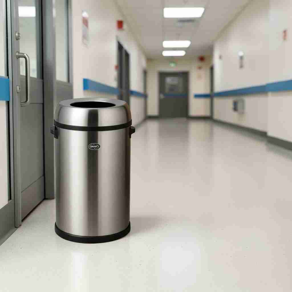 bote de acero inoxidable tapa embudo dust j3 4