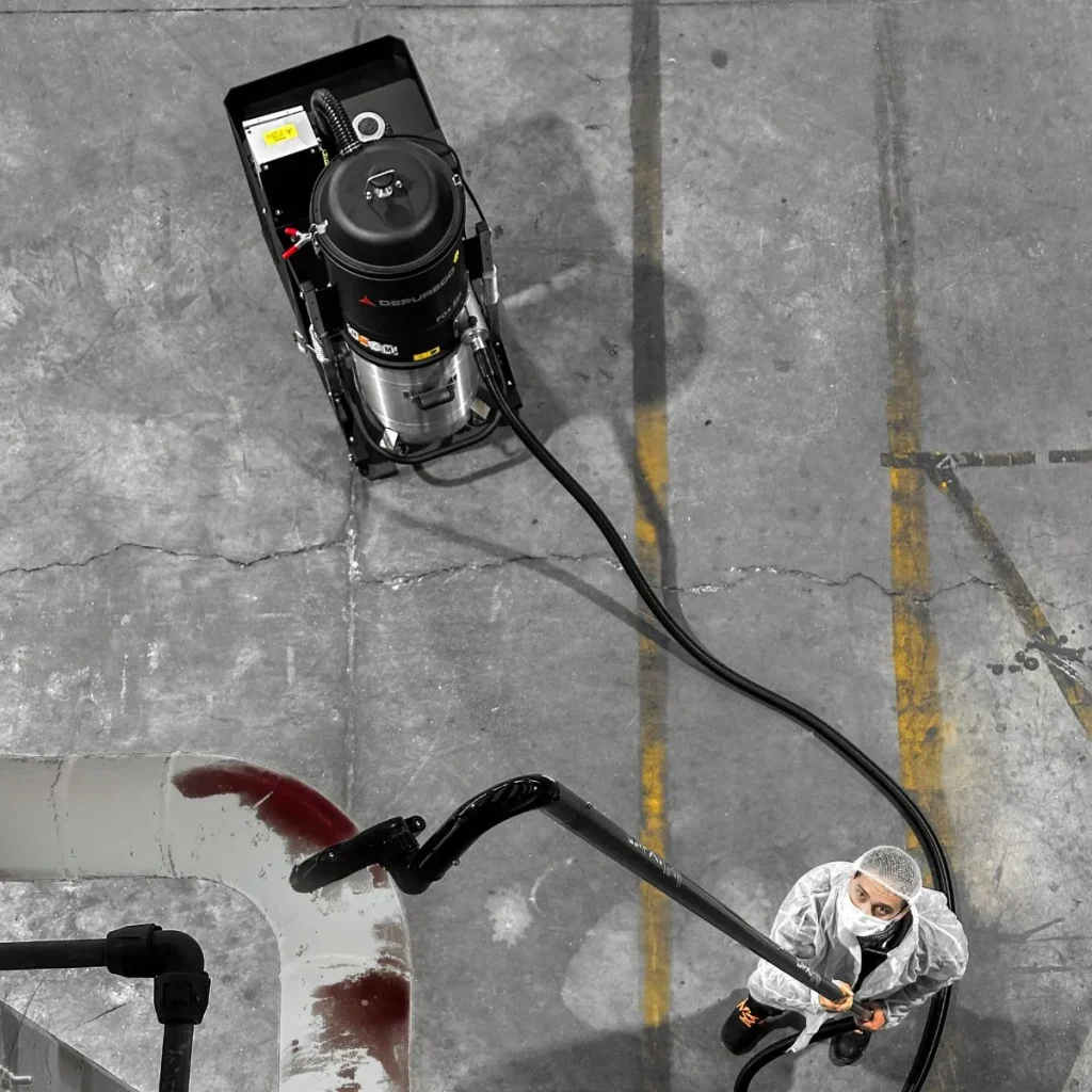 accesorios dustvac en fibra de carbono para la limpieza de partes altas